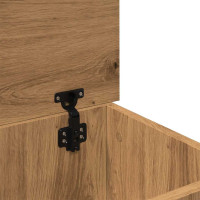 Produktbild för Förvaringslåda artisan ek 70x40x38 cm konstruerat trä