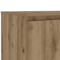 Produktbild för TV-bänk med LED-lampor artisan ek 140x40x36cm konstruerat trä