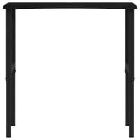 Produktbild för Arbetsbänk mörkbrun 100x60x(71,5-98) cm massiv ek