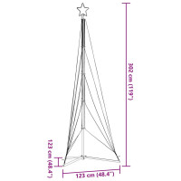 Produktbild för Julgransbelysning 525 LEDs färgglad 302 cm