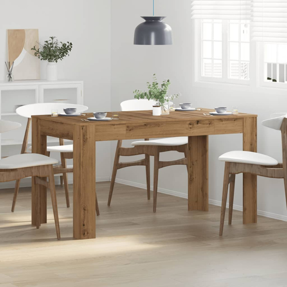 Produktbild för Matbord artisan ek 140x74,5x76 cm konstruerat trä