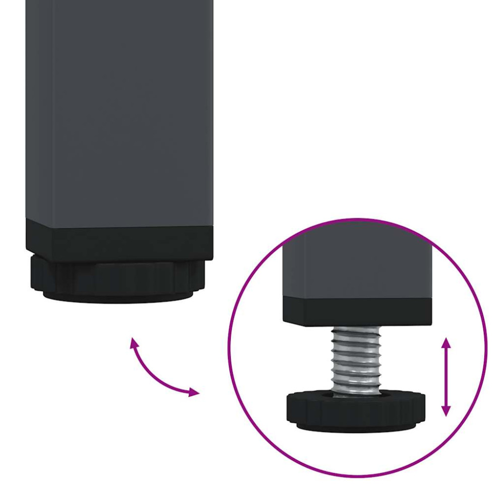Produktbild för Tv-bänk antracit 202x39x43,5 cm kallvalsat stål