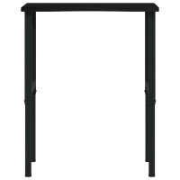 Produktbild för Arbetsbänk mörkbrun 80x60x(71,5-98) cm massiv ek