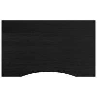 Produktbild för Arbetsbänk mörkbrun 100x60x(71,5-98) cm massiv ek