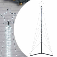 Produktbild för Julgransbelysning 483 LEDs kallvit 240 cm