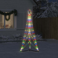 Produktbild för Julgransbelysning 363 LEDs färgglad 182 cm