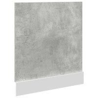 Produktbild för Front för diskmaskin betonggrå 60x1,5x67 cm konstruerat trä