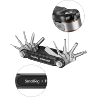 Produktbild för SmallRig 4813 x FILM RIOT 10-in-1 Folding Wrench Set with Multiple Angle Positioning Red
