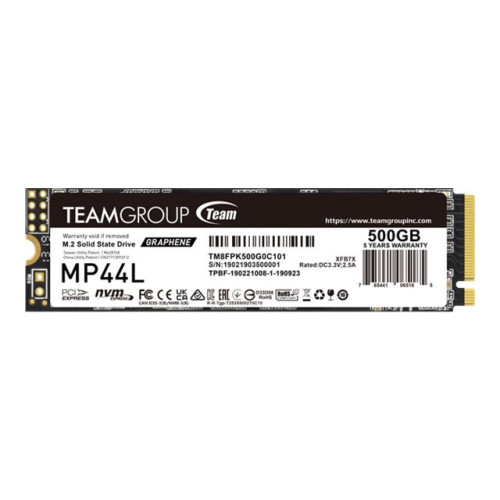 Team Group Team Group MP44L - SSD - 500 GB - PCIe 4.0 x4 (NVMe)