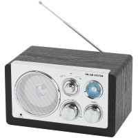 Produktbild för AM/FM analog radio Svart