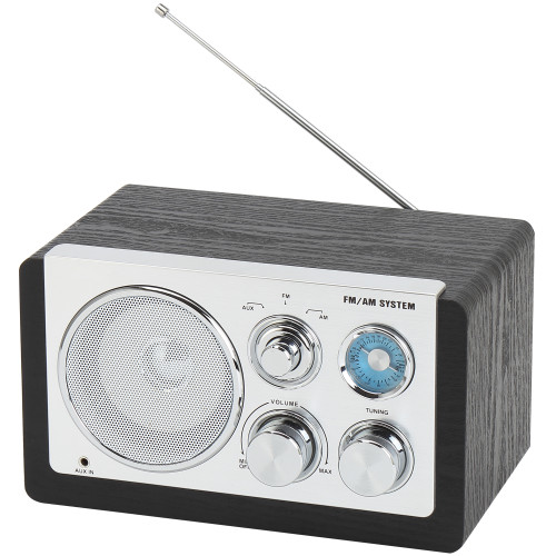 Denver AM/FM analog radio Svart