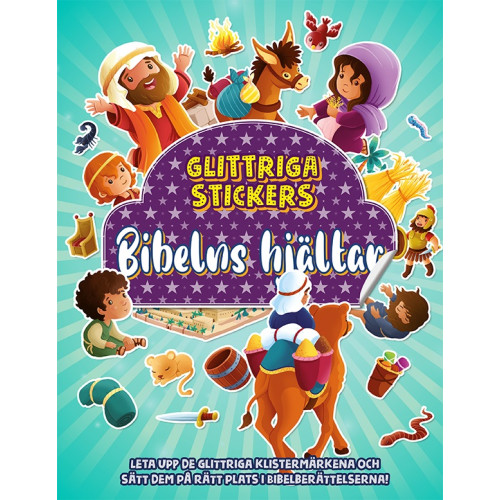 Hylleruds Förlag Glittriga stickers - Bibelns hjältar (häftad)