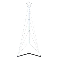 Produktbild för Julgransbelysning 363 LEDs kallvit 182 cm