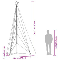 Produktbild för Julgransbelysning 615 LEDs varmvit 404,5 cm