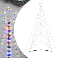 Produktbild för Julgransbelysning 615 LEDs färgglad 404,5 cm