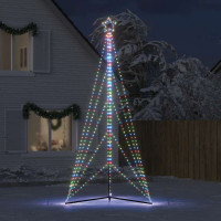 Produktbild för Julgransbelysning 615 LEDs färgglad 404,5 cm