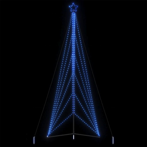 vidaXL Julgransbelysning 861 LEDs blå 478 cm