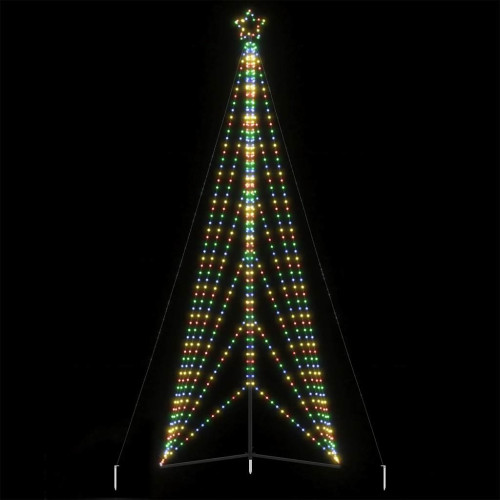 vidaXL Julgransbelysning 861 LEDs färgglad 478 cm