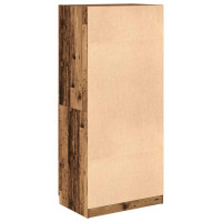Produktbild för Garderob åldrat trä 80x52x180 cm konstruerat trä