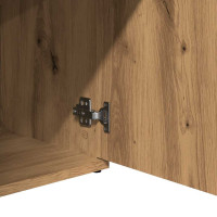 Produktbild för Skänk hantverksmässig ek 91x29,5x75 cm konstruerat trä