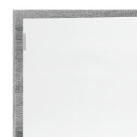 Produktbild för Badrumsspegel med LED grå sonoma 100x8,5x37 cm konstruerat trä