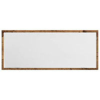 Produktbild för Badrumsspegel med LED åldrat trä 100x8,5x37 cm konstruerat trä