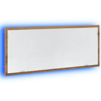 Produktbild för Badrumsspegel med LED artisan ek 100x8,5x37 cm konstruerat trä
