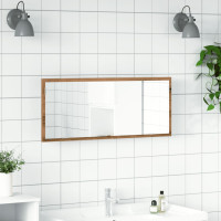 Produktbild för Badrumsspegel med LED artisan ek 100x8,5x37 cm konstruerat trä