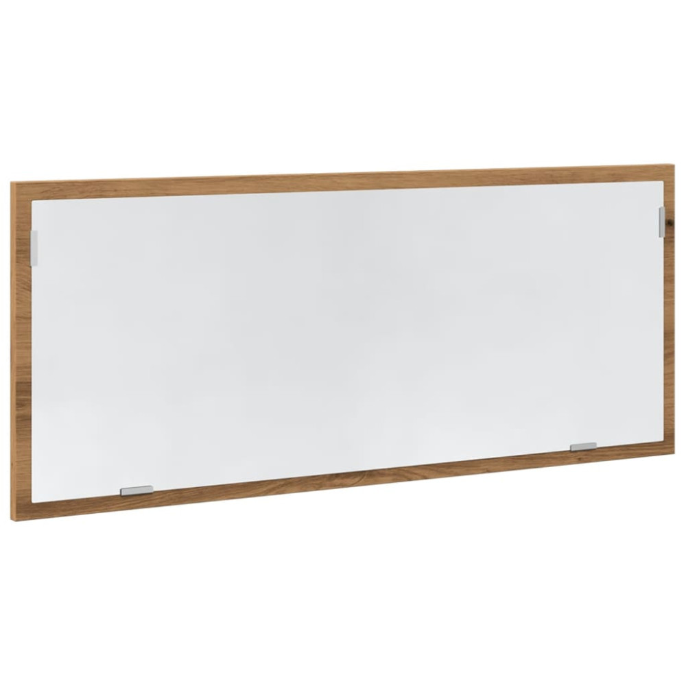 Produktbild för Badrumsspegel med LED artisan ek 100x8,5x37 cm konstruerat trä