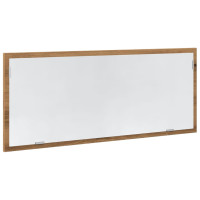 Produktbild för Badrumsspegel med LED artisan ek 100x8,5x37 cm konstruerat trä
