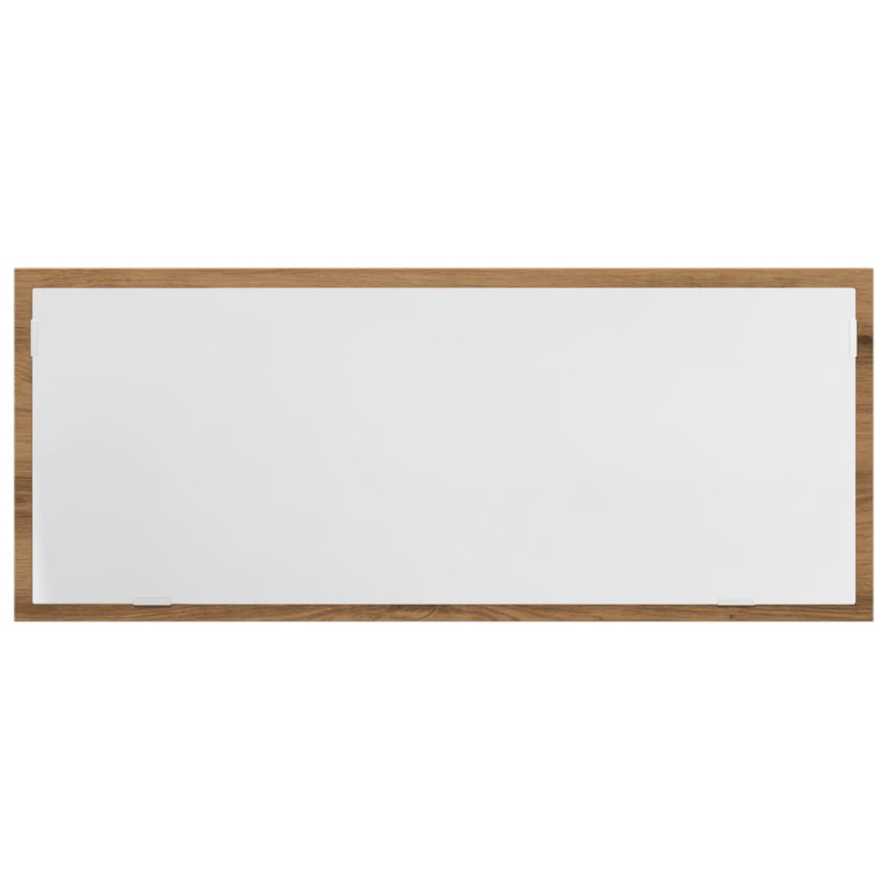 Produktbild för Badrumsspegel med LED artisan ek 100x8,5x37 cm konstruerat trä