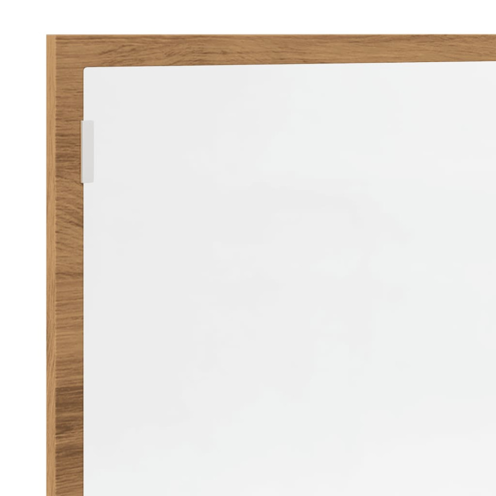 Produktbild för Badrumsspegel med LED artisan ek 100x8,5x37 cm konstruerat trä