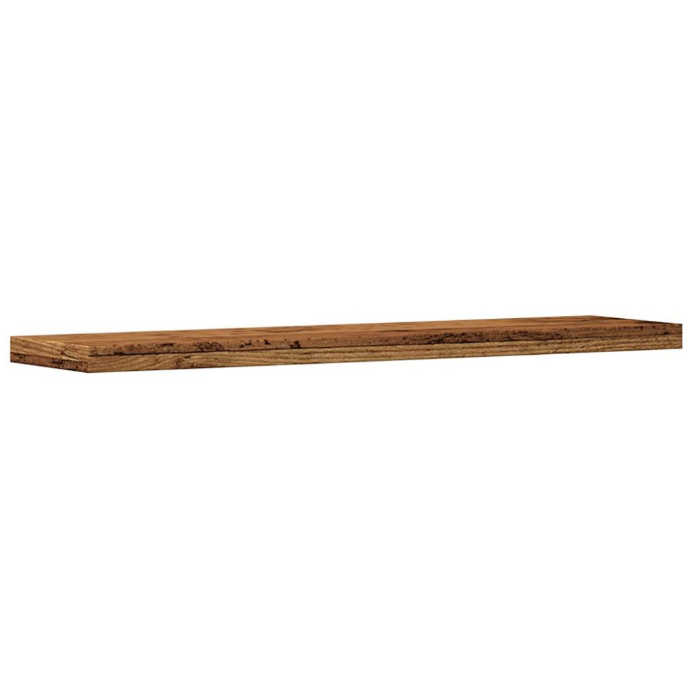 Produktbild för Vägghyllor 4 st åldrat trä 40x20x1,5 cm konstruerat trä