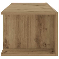 Produktbild för TV-bänk med LED-lampor artisan ek 135x39x30 cm konstruerat trä