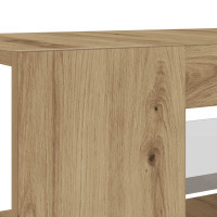 Produktbild för TV-bänk med LED-lampor artisan ek 135x39x30 cm konstruerat trä