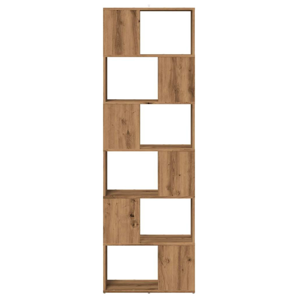 Produktbild för Bokskåp/rumsavdelare artisan ek 60x24x186 cm