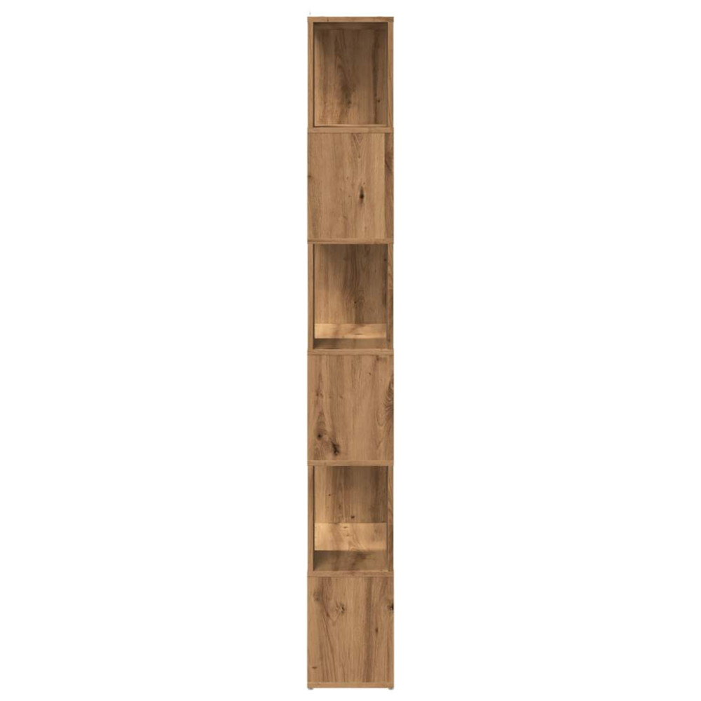 Produktbild för Bokskåp/rumsavdelare artisan ek 60x24x186 cm