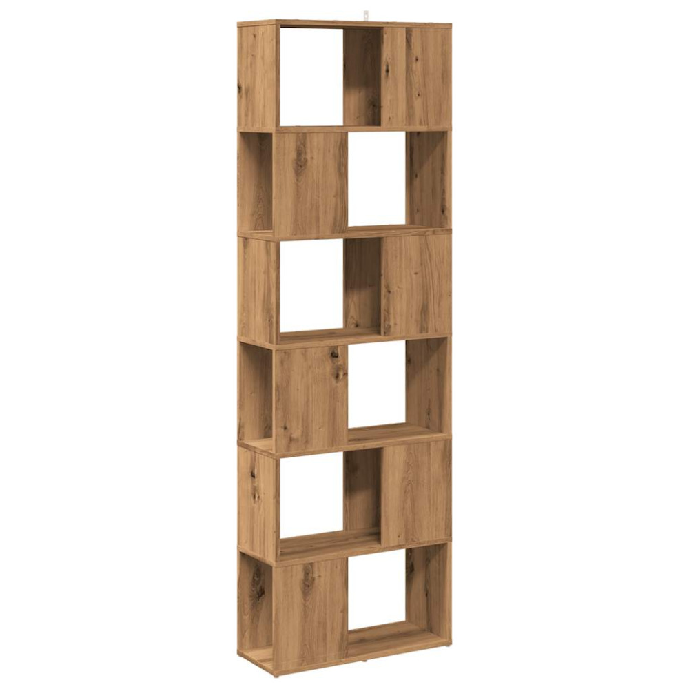Produktbild för Bokskåp/rumsavdelare artisan ek 60x24x186 cm
