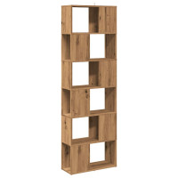 Produktbild för Bokskåp/rumsavdelare artisan ek 60x24x186 cm