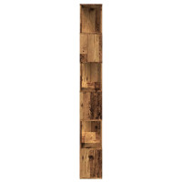 Produktbild för Bokskåp/rumsavdelare åldrat trä 80x24x186 cm