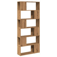 Produktbild för Bokskåp/rumsavdelare artisan ek 80x24x186 cm
