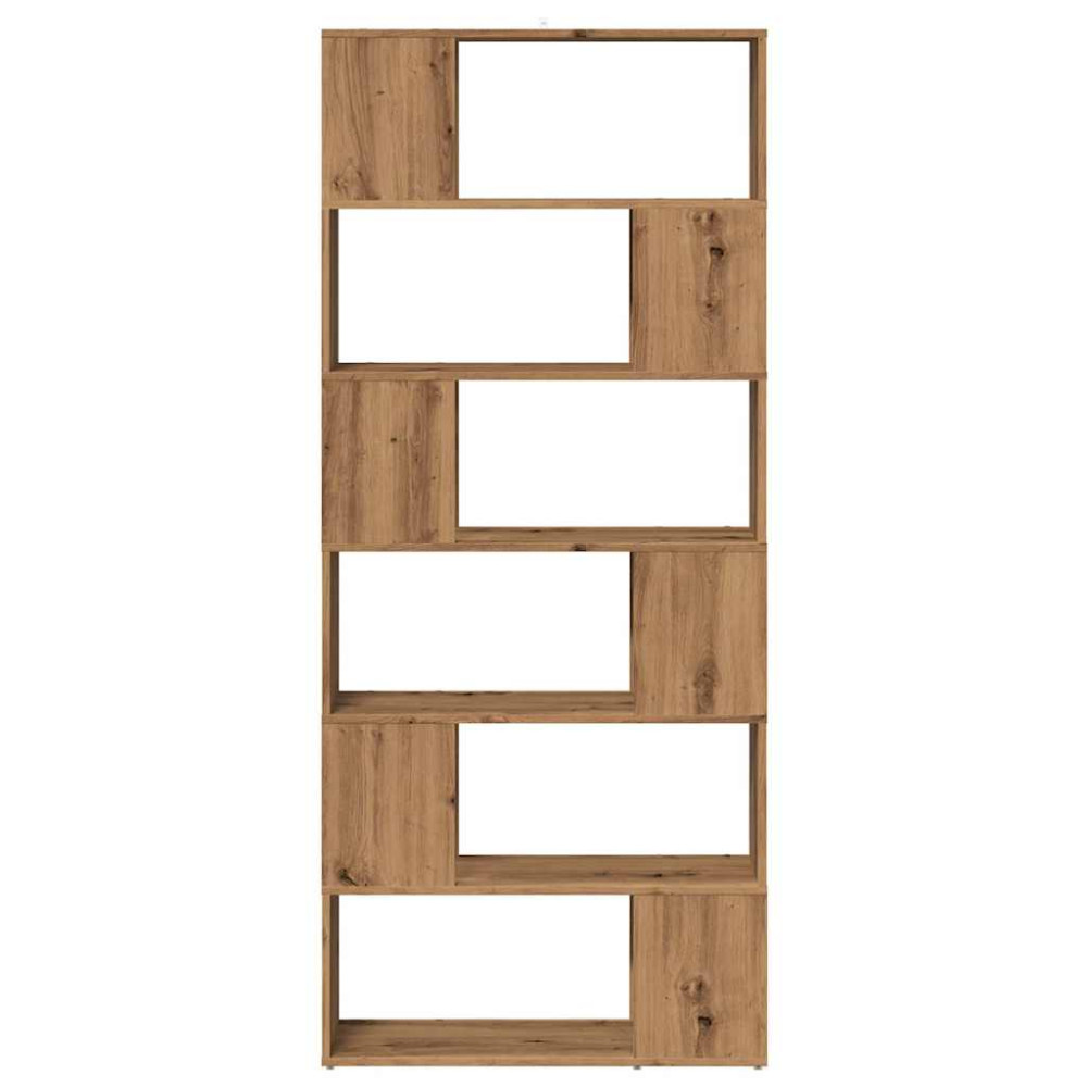 Produktbild för Bokskåp/rumsavdelare artisan ek 80x24x186 cm