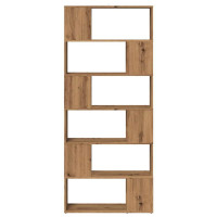 Produktbild för Bokskåp/rumsavdelare artisan ek 80x24x186 cm