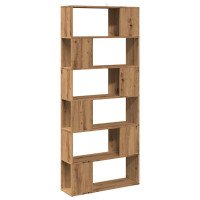 Produktbild för Bokskåp/rumsavdelare artisan ek 80x24x186 cm