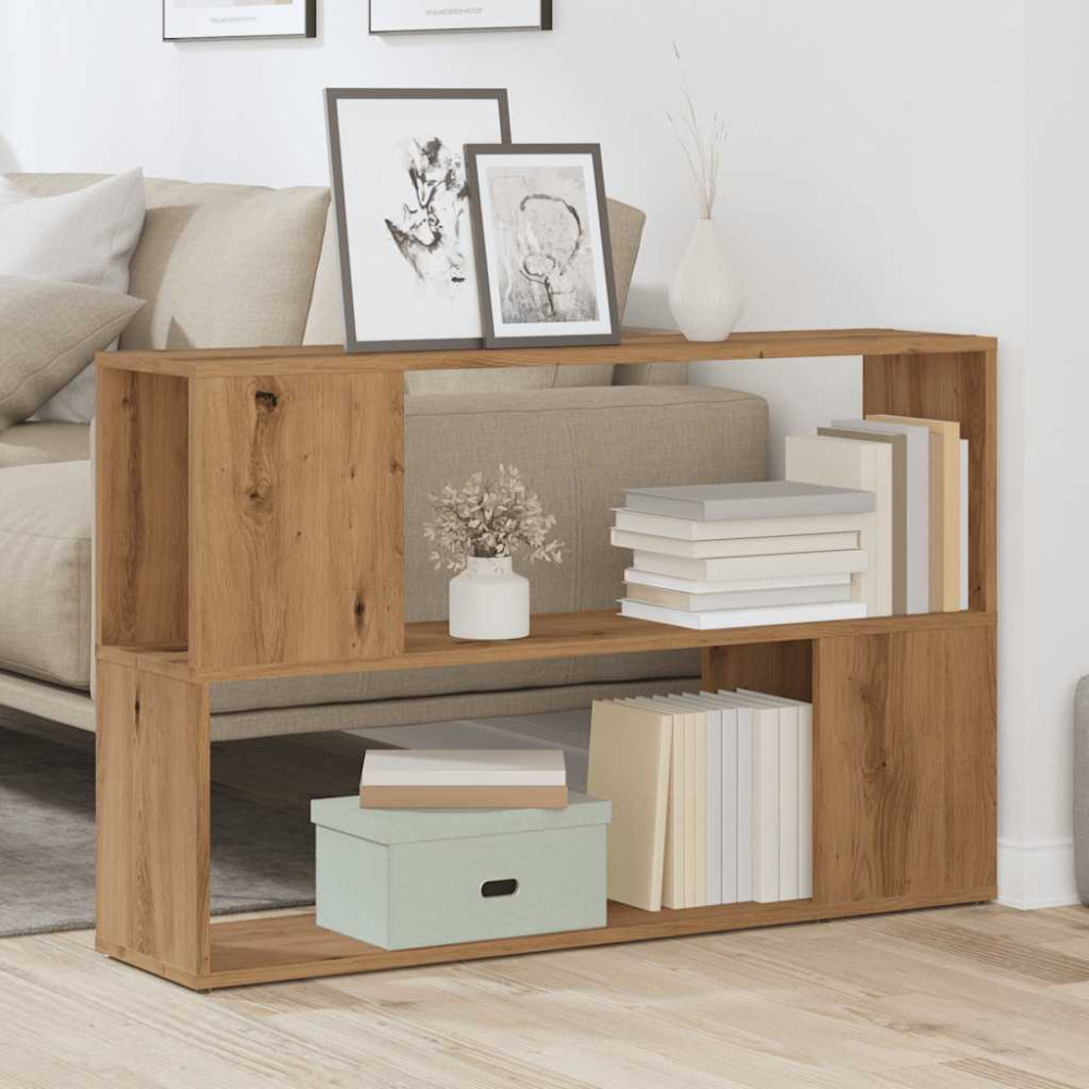Produktbild för Bokhylla artisan ek 100x24x63 cm konstruerat trä