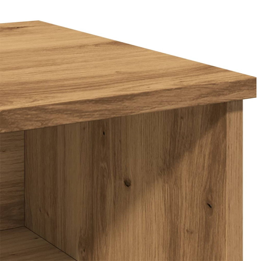 Produktbild för Sängbord artisan ek 40x36x65 cm konstruerat trä