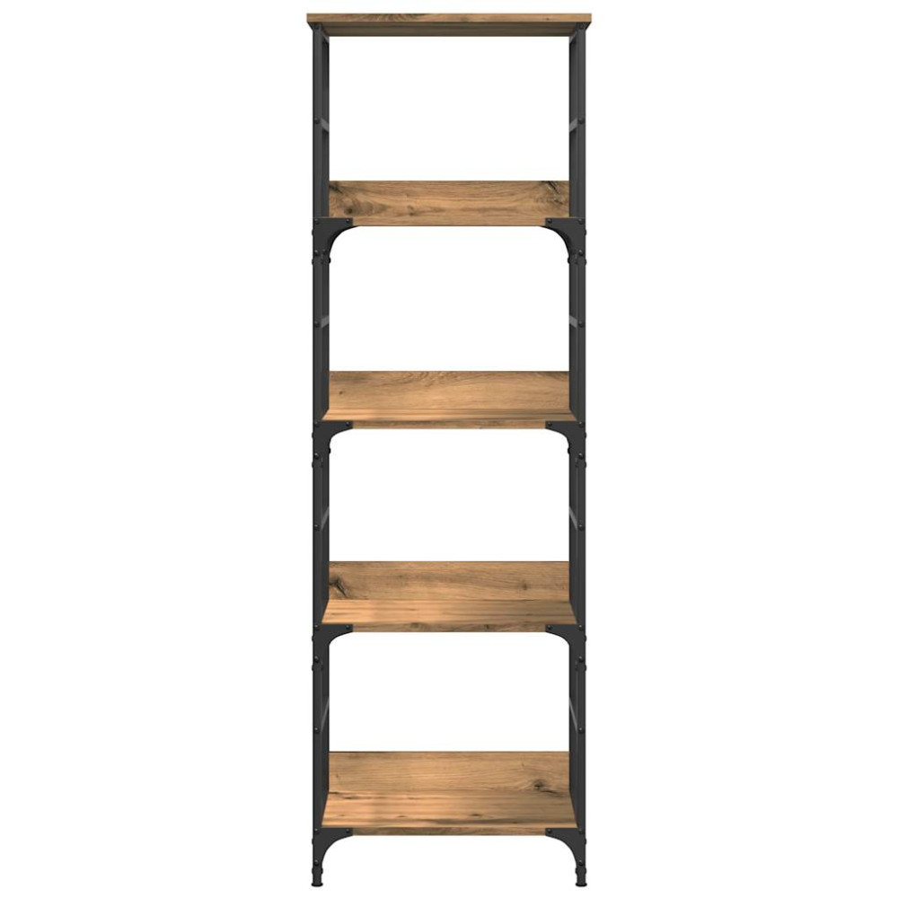 Produktbild för Bokhylla artisan ek 50x33x153 cm konstruerat trä