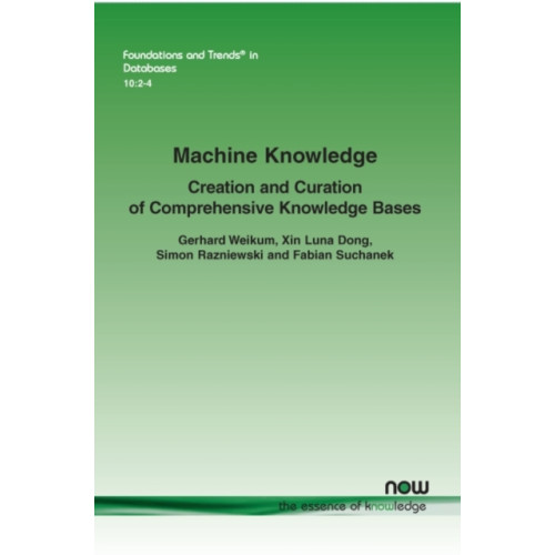 now publishers Inc Machine Knowledge (häftad, eng)