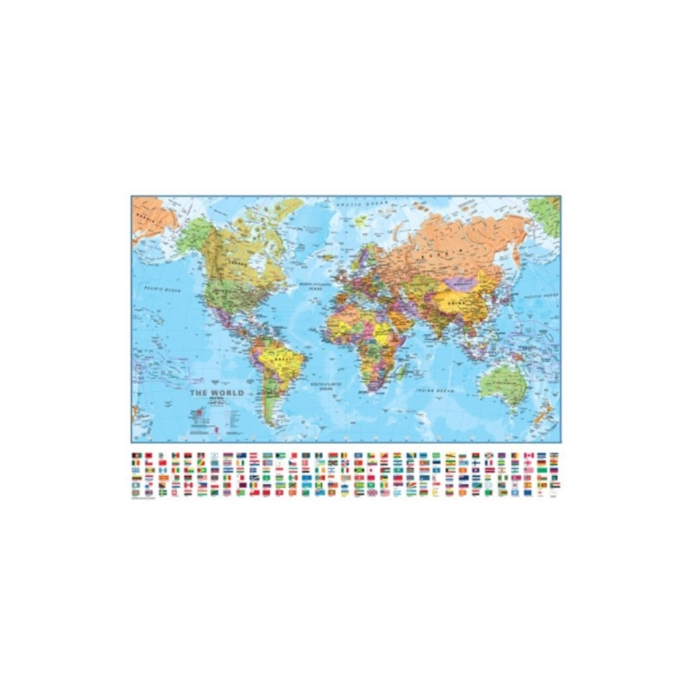 Produktbild för World political laminated