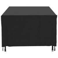 Produktbild för Överdrag för utemöbler 2 st svart 229x113x73 cm vattentät 420D